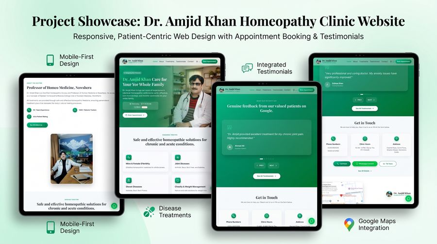 Dr. Amjid Khan Clinic Website
